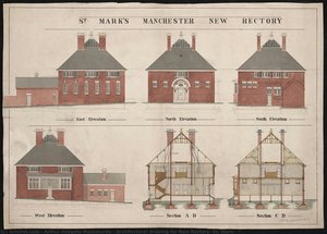 Architectural drawing for New Rectory, St. Mark