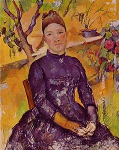 Madame Cezanne In The Conservatory — Paul Cézanne