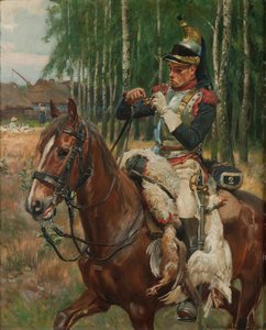 French Cuirassier — Wojciech Horacy Kossak