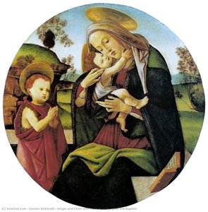 Vierge Et Enfant Avec Le Jeune Saint Jean-baptiste — Sandro Botticelli