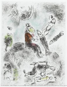 Illustration For Louis Aragon's Work "one Who Says Things Without Saying Anything" — Marc Chagall
