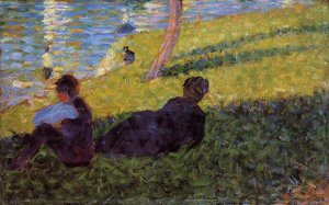 Study for "Un dimanche après midi à l'île de la Grande Jatte"