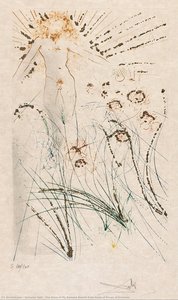 The Voice Of My Beloved Behold From Song Of Songs Of Solomon — Salvador Dalí