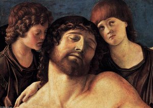 Il Cristo Morto Sostenuto da Due Angeli (dettaglio)