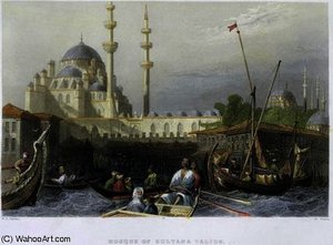 Mosque of Sultana Valide from the Port