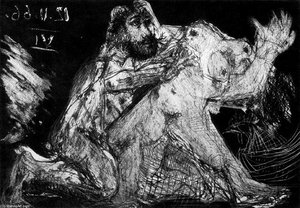 Plakat 12 Aus Le Cocu Magnifique Von Fernand Crommelynck — Pablo Picasso