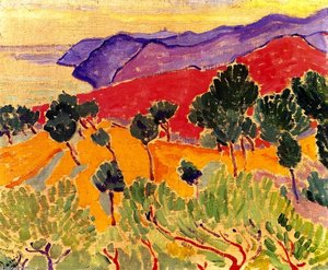 Paesaggio Sul Mare: La Côte D'azur Vicino Ad Agay — André Derain