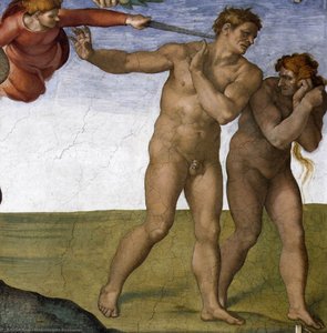 Expulsion From Garden Of Eden — Michelangelo Buonarroti