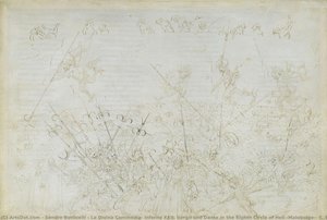La Divina Commedia, Infierno Xxii. Virgilio Y Dante En La Octava Bolgia: Castigo De Los Corruptos; Escapada De Ciampolo — Sandro Botticelli