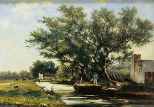Ship Canal Sun — Jan Weissenbruch