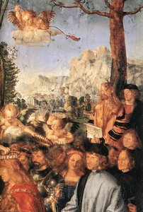Feast Of The Rose Garlands (detail) — Albrecht Dürer