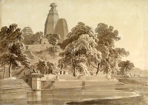 Madan Mohan Temple, On The Yamuna, Vrindavan — Thomas E William Daniell