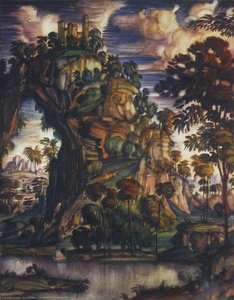 Landscape With Castle — Konstantin Fyodorovich Bogaevsky