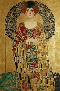 Golden Embrace: Klimt's Reverie — Jacques Villedieu