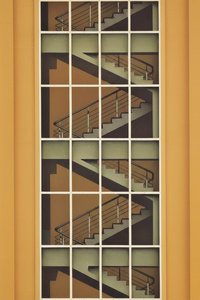 Chromatic Stairways: A Study In Fragmented Light — Jacques Villedieu