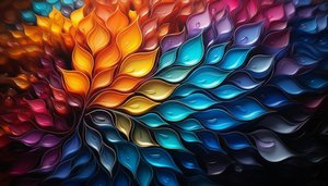 Radiant Bloom: An Impressionistic Floral Echo — Jacques Villedieu