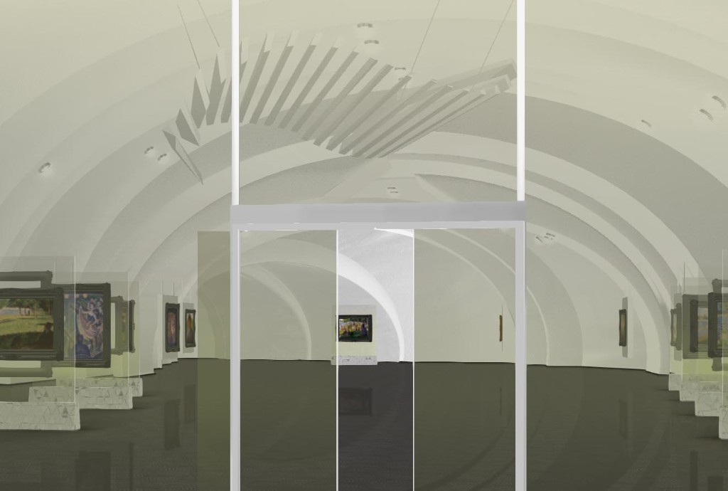 私人展厅3D平面图